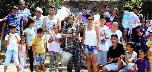 BODRUM’UN GÖBEĞİNDE, YAZ ORTASINDA SUSUZ KALDILAR…