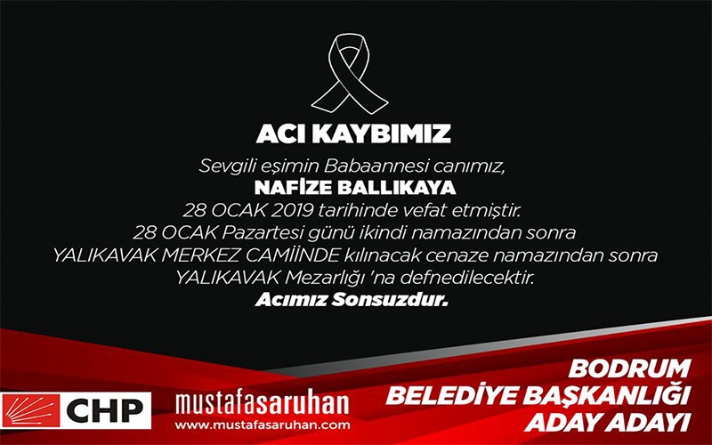 SARUHAN AİLESİNİN ACI GÜNÜ….