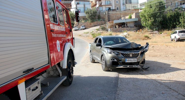 FRENİ TUTMAYAN CİP DE KORKULU ANLAR YAŞANDI…