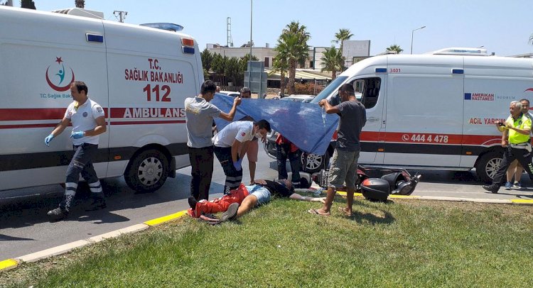 MOTOSİKLETE CİP ÇARPTI…