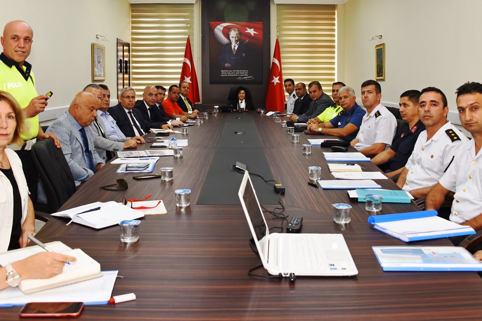 TRAFİK DEĞERLENDİRME TOPLANTISINI YAPILDI…