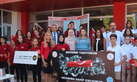 ŞEHİTLER İÇİN ANLAMLI PROJE…