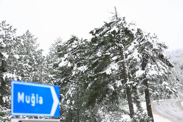 Muğla’ya yılın ilk karı düştü…