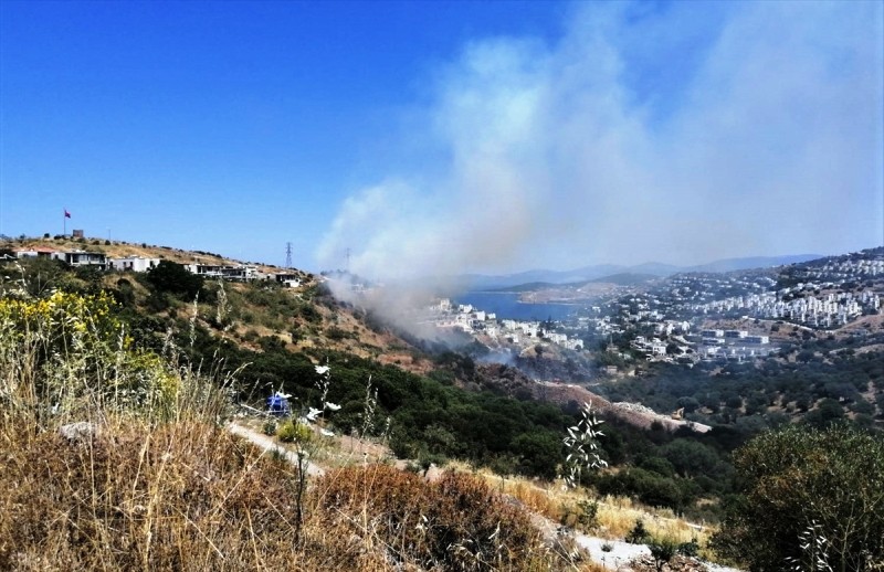 Bodrum’da Otluk Yangını…