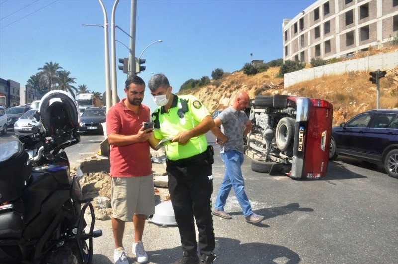 Bodrum’da Trafik Kazası Ve Araç Yangını…