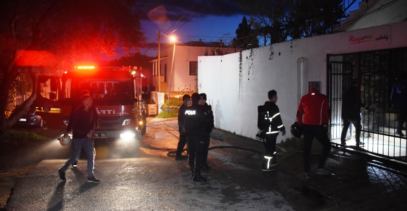 Bodrum’da İş yerinde Çıkan Yangın Söndürüldü….