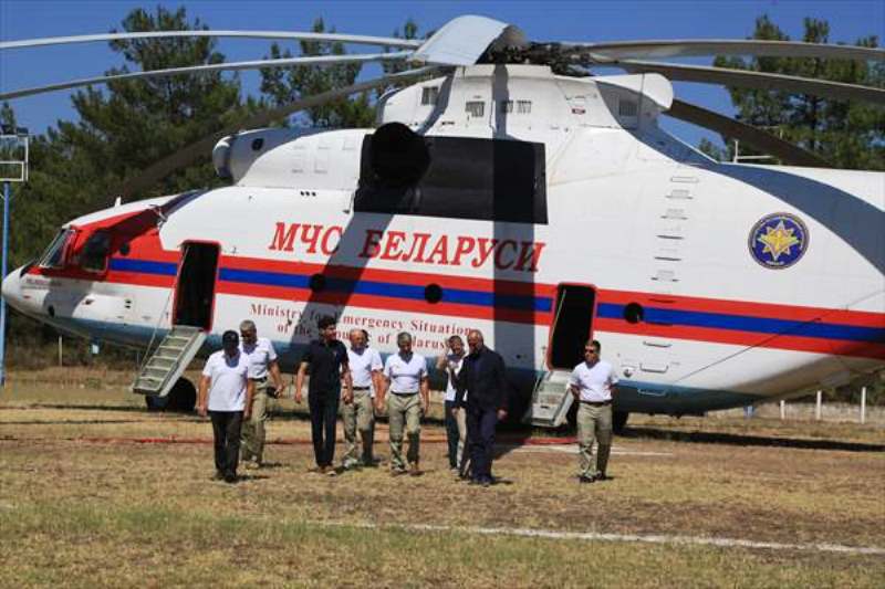 Belarus’tan Kiralanan 15 Ton Su Atma Kapasiteli Helikopter Görevine Devam Ediyor…