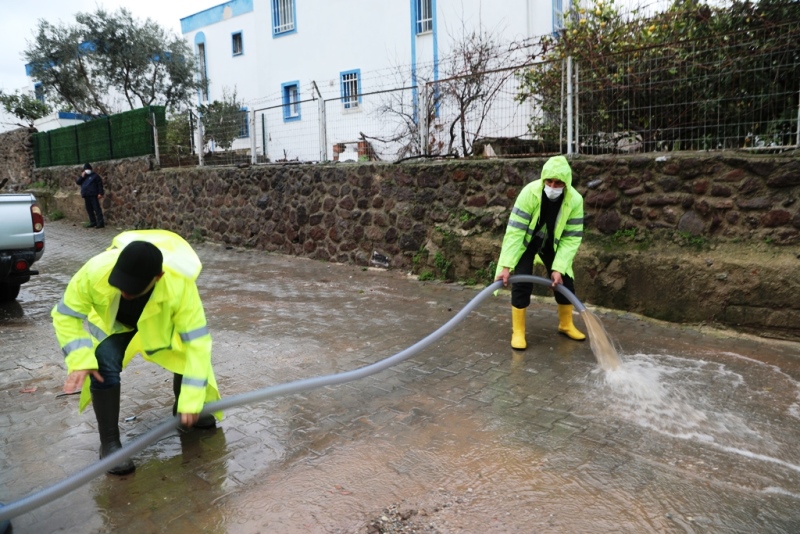 Bodrumda ekipler su taşkınlarına karşı teyakkuzda11