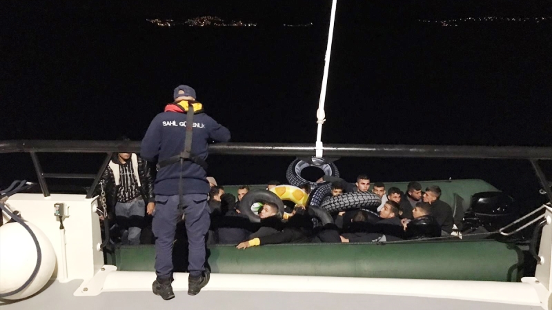 Bodrum açıklarında 28 düzensiz göçmen yakalandı