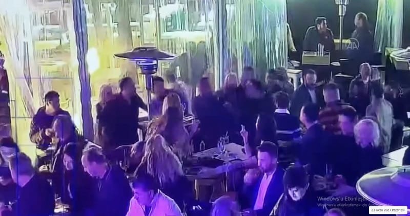 Bodrum Belediye Başkanı Aras’a saldırı güvenlik kamerasında..