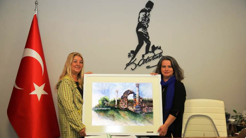 Huriye Tamer imzalı eser TED Bodrum Kolejinde sergilenecek..