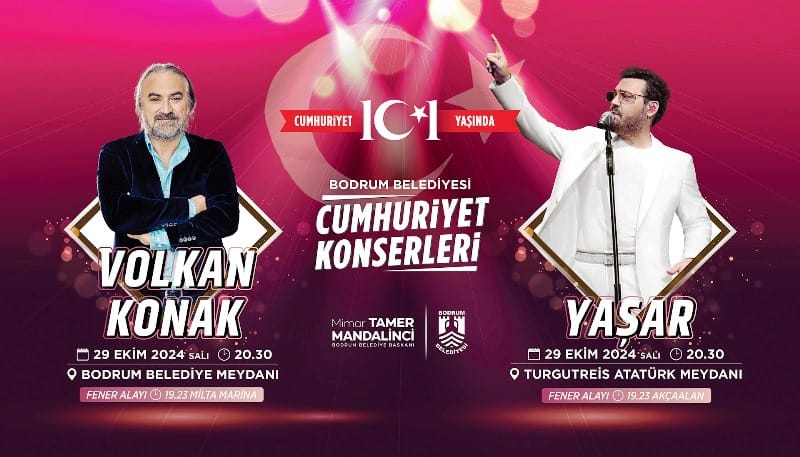 29 Ekim Bodrum’da Coşkuyla Kutlanacak…