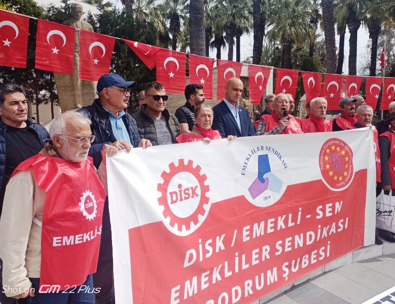 Bodrum’da Emeklilerden Yoksulluğa Karşı Protesto…