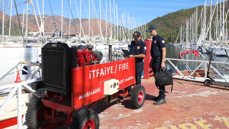 Büyükşehir’den Yangın Riskine Karşı Marinalarda Kapsamlı Denetim