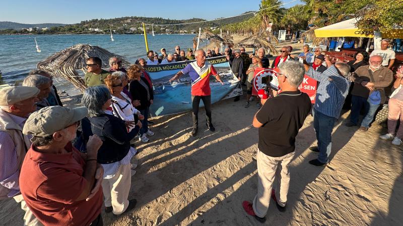 Kıyıkışlacık’ta Mafyavari Baskılara Karşı Basın Açıklaması ve İnsan Zinciri Eylemi