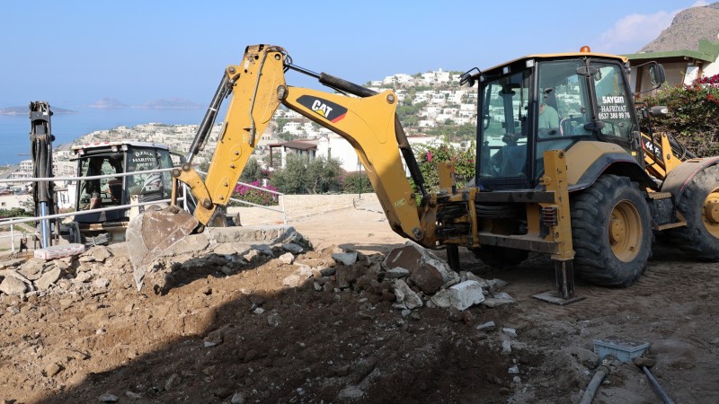 Bodrum Yollarında Çalışmalar Devam Ediyor