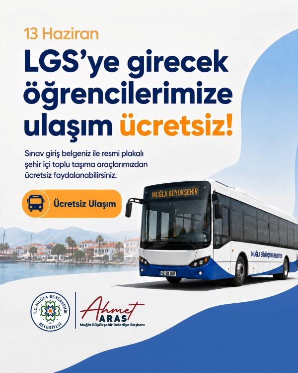 Sınav Günü Ulaşım Büyükşehir’den