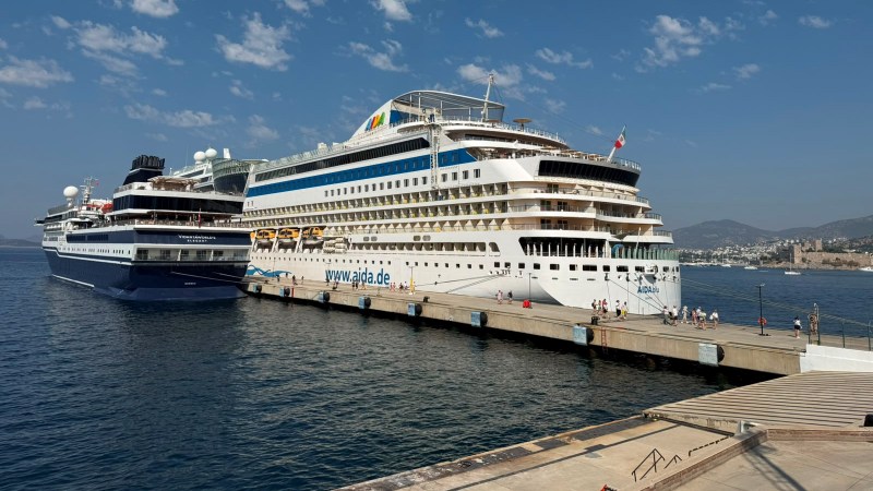 Bodrum Cruise Port bugün iki kruvaziyer gemisini ağırlıyor
