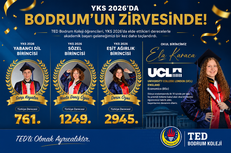 TED Bodrum Koleji, YKS 2026’da Bodrum’un Zirvesinde