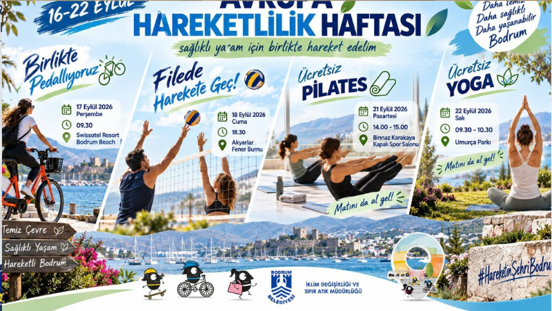 Avrupa Hareketlilik Haftası Bodrum’da Etkinliklerle Kutlanıyor